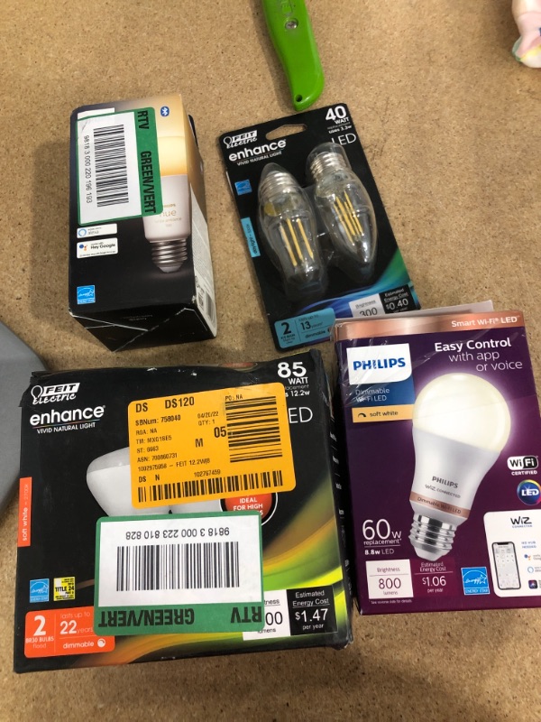 Photo 1 of **NO REFUNDS/RETURNS** - Bundle of assorted light bulbs