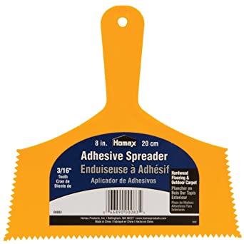 Photo 1 of **4 of- Homax 66890000834 Adhesive Spreader, 8", 3/16" Tooth, Hardwood Flooring Spreader
