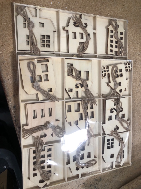 Photo 1 of *2 OF -milekeer 27PCS Wooden House Shaped