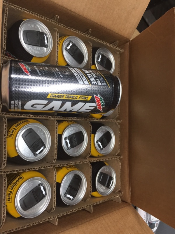 Photo 2 of (12 Cans) MTN DEW GAME FUEL, Charged Tropical Strike, 16 Fl Oz
BEST BY 05/26/2022
