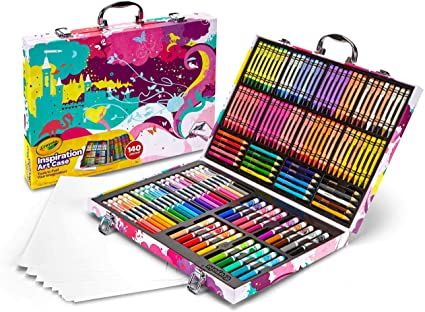 Photo 1 of Crayola Inspiration Art Case in Pink, Gifts for Kids Age 5+, 140 Count
