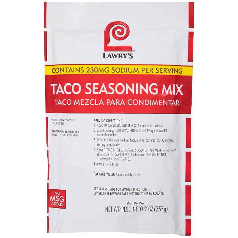 Photo 1 of **EXPIRED 03/2021** -5 OF - Lawry's Taco Seasoning Mix, 9 oz
