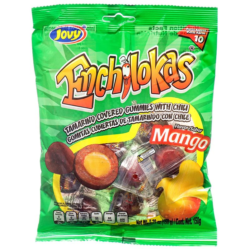 Photo 1 of **BEST BY: 05/14/2022* 3 of -Jovy Enchilokas Mango Flavor Mexican Gummies (2 x 5.29 oz. Bags)
