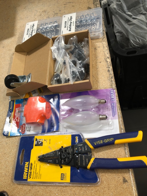 Photo 1 of **NO REFUNDS/RETURNS** - Bundle of assorted hardware tools, supplies, etc. 
