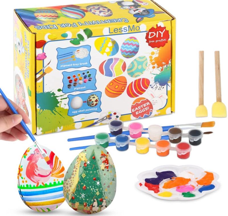 Photo 1 of *2 of- LessMo Easter Eggs Squishy Painting Kit, 6 Pcs Bigger Easter Eggs Decorating Kit