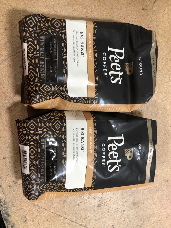 Photo 1 of **EXPIRED 01/25/2022*- Peet's Coffee, Medium Roast Ground Coffee - Big Bang 18 Ounce Bag,
