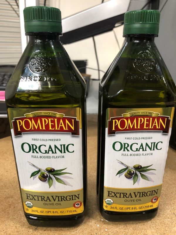 Photo 2 of **BB: 06/2022**- Pompeian USDA Organic Robust Extra Virgin Olive Oil, First Cold Pressed, 24 FL. OZ.
