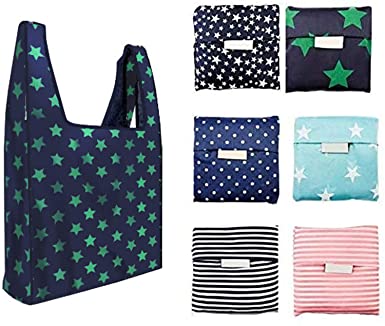 Photo 1 of **2 OF -6 Pack Reusable Shopping Grocery Bags Foldable