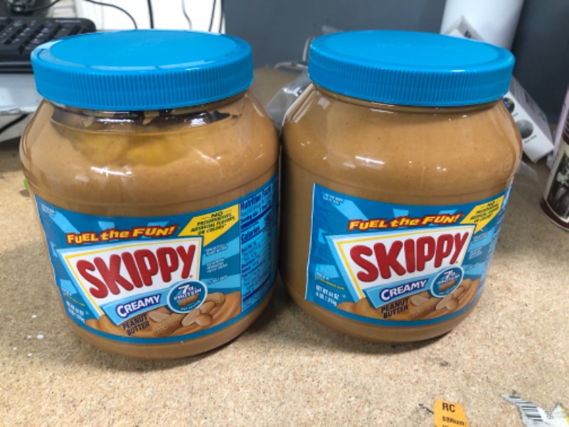 Photo 2 of **BB: 05/22/2022/** TWO OF -Skippy Creamy Peanut Butter, 64 Ounce
