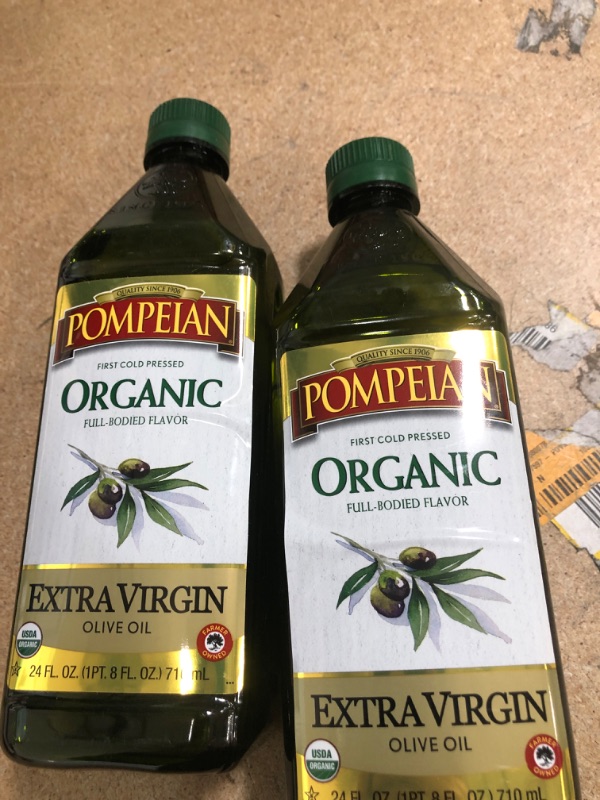 Photo 1 of **BB: 07/2022* NO REFUNDS/RETURNS**- TWO OF Pompeian USDA Organic Robust Extra Virgin Olive Oil 24 FL. OZ.
