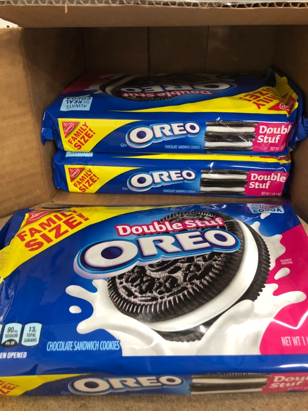 Photo 2 of *NO REFUNDS/RETURNS** -EXPIRED 12/15/2021*-THREE OFNabisco Oreo Chocolate Sandwich Cookies, Double Stuf, 20 oz
