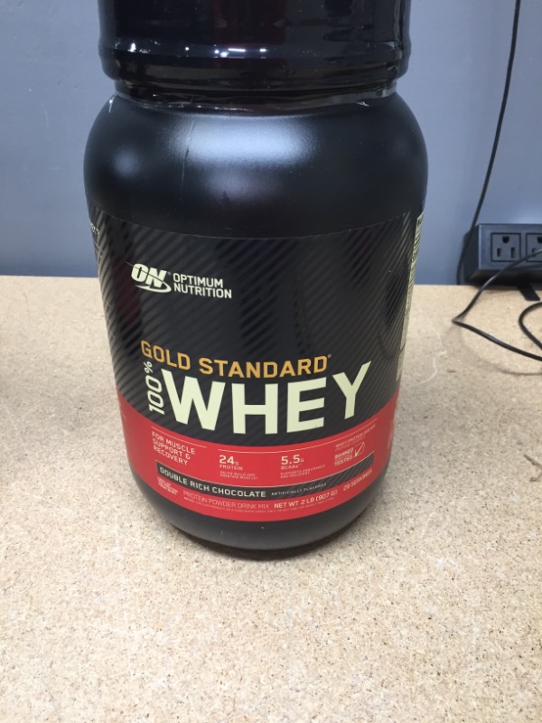 Photo 2 of ***non-refundable**
best by 10/23
Optimum Nutrition Gold Standard 100% Whey Protein Powder, Double Rich Chocolate 2 Pound (Packaging May Vary)
