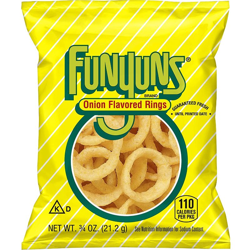 Photo 1 of **non-refundable**
best by 5/3/22
Funyuns Onion Flavored Rings, .75 Ounce (Pack of 40)
