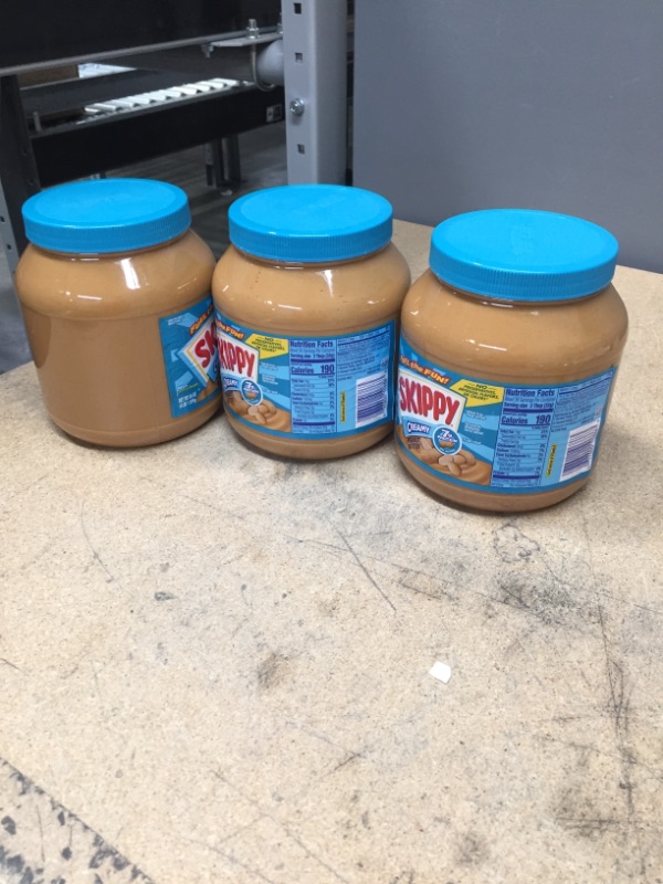 Photo 2 of ***non-refundable**
best by 5/22
3 Skippy Creamy Peanut Butter, 64 Ounce

