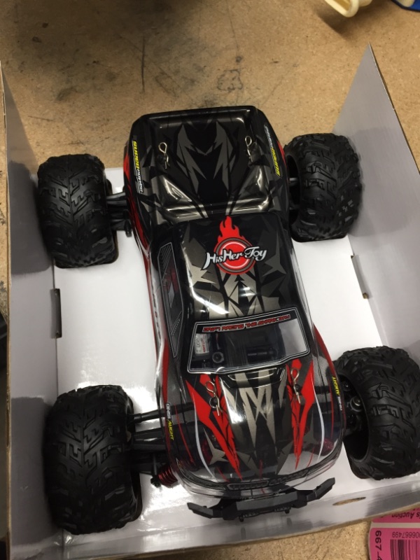 Photo 2 of HisHerToy Remote Control Car for Adults Boys Girls Big RC Trucks for Adults IPX4 Waterproof Off Road RC Cars for Adults Kids 1:16 // 36km/h Monster Hobby Cross-Country Buggy with Headlights
