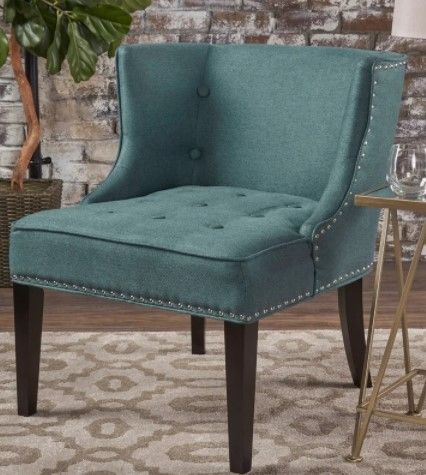 Photo 1 of Adelina Upholstered Accent Chair by Christopher Knight Home
