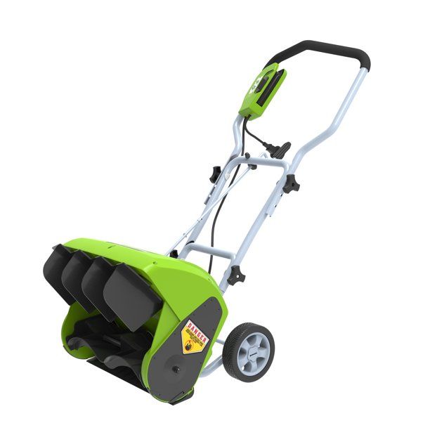 Photo 1 of Greenworks 10 Amp 16-inch Corded Electric Snow Blower, 26022
