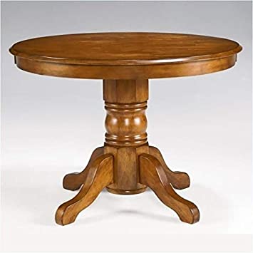 Photo 1 of **READ BELOW**BOWERY HILL Round Pedestal Dining Table in Cottage Oak
