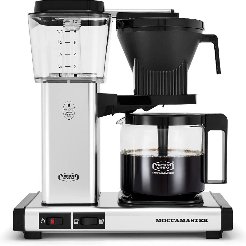 Photo 1 of parts only**not functional**Technivorm Moccamaster 53941 KBGV Select 10-Cup Coffee Maker, Polished Silver, 40 ounce, 1.25l
