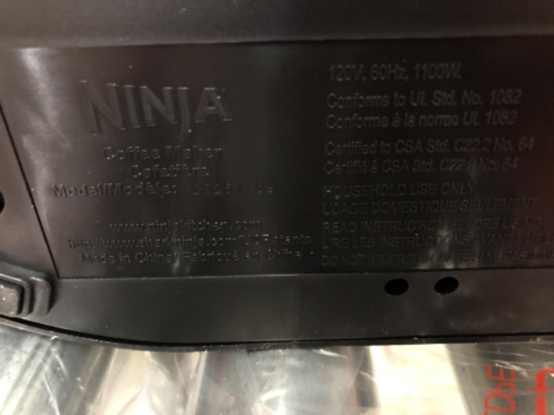 Photo 4 of Ninja 12-Cup Programmable Coffee Brewer Stainless Steel
