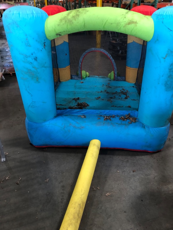 Photo 4 of **VERY DIRTY**Doctor Dolphin Inflatable Bouncy House - Bounce Castle for Kids Jumping Slide House with Air Blower (Hot Air Balloon & Rainbow Theme)
