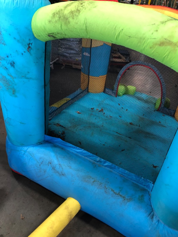 Photo 6 of **VERY DIRTY**Doctor Dolphin Inflatable Bouncy House - Bounce Castle for Kids Jumping Slide House with Air Blower (Hot Air Balloon & Rainbow Theme)
