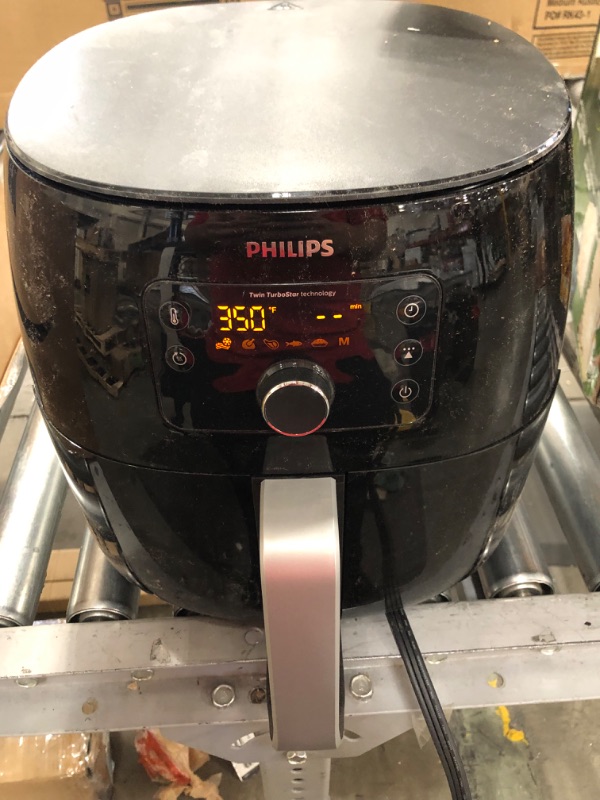 Photo 2 of Philips HD9650/96 Airfryer XXL Twin TurboStar Digital Black
