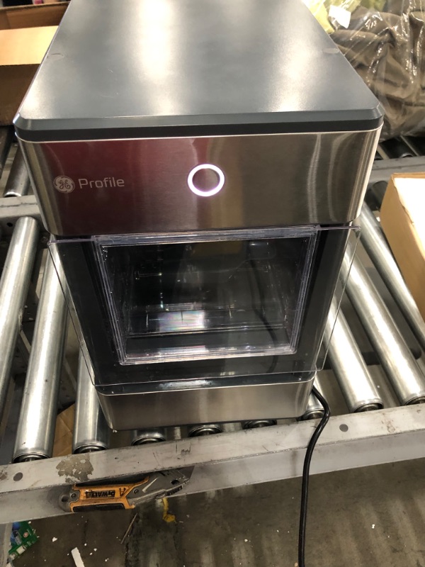 Photo 2 of GE Profile Opal | Countertop Nugget Ice Maker with Side Tank | Portable Ice Machine with Bluetooth Connectivity | Smart Home Kitchen Essentials | Stainless Steel Finish | Up to 24 lbs. of Ice Per Day
