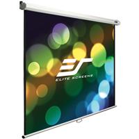 Photo 1 of Elite Screens Manual B 100-INCH Manual Pull Down Projector Screen Diagonal 16:9 Diag 4K 8K 3D Ultra HDR HD Ready Home Theater Movie Theatre White Projection Screen with Slow Retract Mechanism M100H
