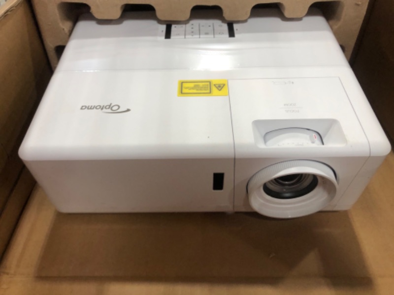 Photo 2 of Optoma HZ39HDR Laser Home Theater Projector with HDR | 4K Input | 4000 lumens | Lamp-Free Reliable Operation 30,000 hours | Easy Setup with 1.3X Zoom | Quiet Operation 32dB | Crestron Compatible,White
