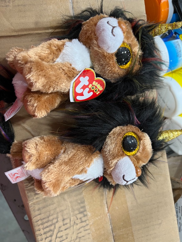 Photo 3 of 2PCKS TY Ramsey Lion with Horn-Beanie BOOS, Multicolored, 15 cm
