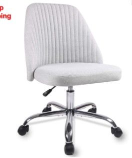 Photo 1 of  Armless Breathable Ergonomic Home Office Fabric Chair