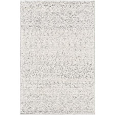 Photo 1 of 2 Ft. 7 in. X 10 Ft. Elaziz Runner Rug, Light Gray, Medium Gray & White
