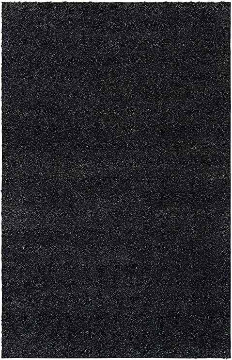Photo 1 of  2' x 4', black rug 