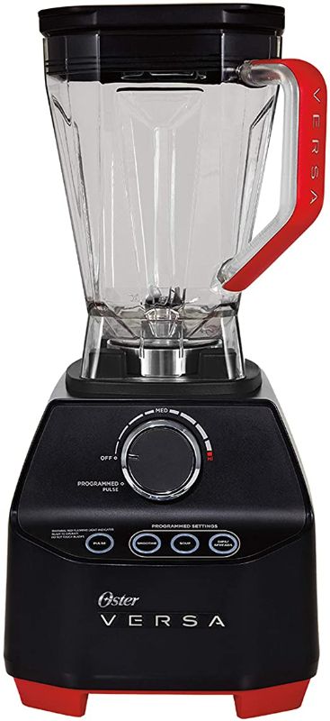 Photo 1 of Oster Versa Blender | 1400 Watts | Stainless Steel Blade | Low Profile Jar | Perfect for Smoothies, Soups, Black
