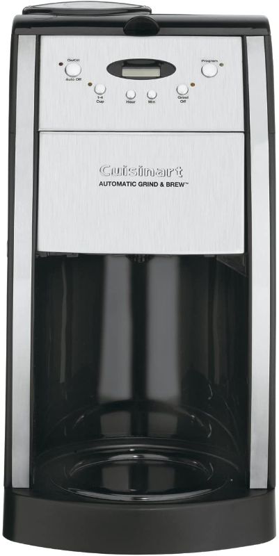 Photo 1 of Cuisinart DGB-550BKP1 Grind & Brew 12-Cup Automatic Coffeemaker with Italian Style, Brushed Metal