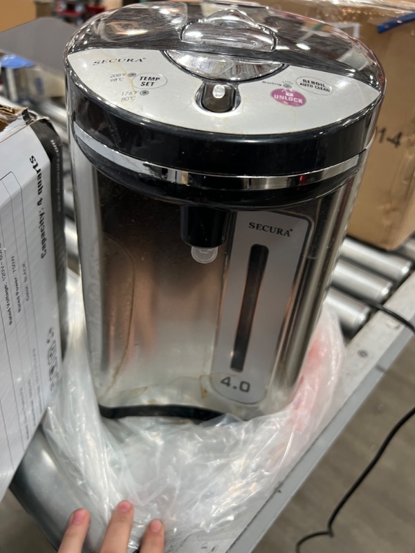 Photo 3 of Secura Electric Water Boiler and Warmer 4-Quart Electric Hot Pot Kettle w/ Night light, 18/10 Stainless Steel Interior WK63-M2
