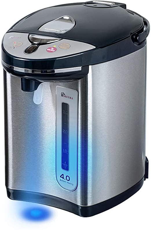 Photo 1 of Secura Electric Water Boiler and Warmer 4-Quart Electric Hot Pot Kettle w/ Night light, 18/10 Stainless Steel Interior WK63-M2
