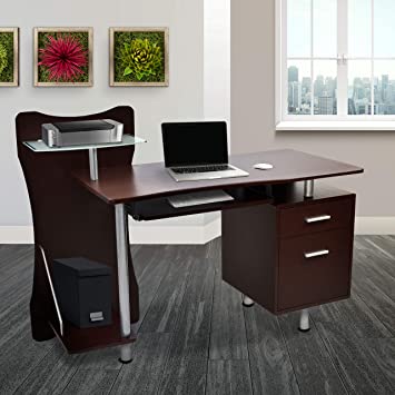 Photo 1 of Techni Mobili RTA-325-CH36 Stylish Computer Desk with Storage, Chocolate
