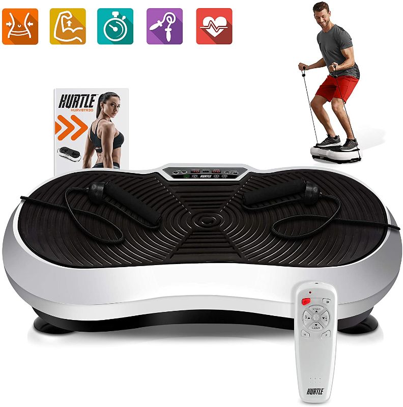 Photo 1 of Hurtle Fitness Vibration Platform Workout Machine | Exercise Equipment For Home | Vibration Plate | Balance Your Weight Workout Equipment Includes Balance Straps Included (HURVBTR30) *missing remote*