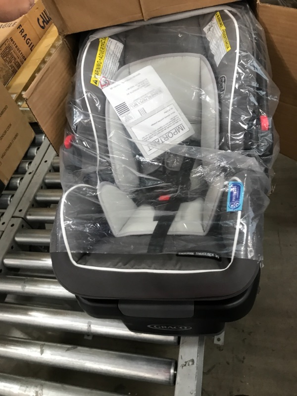 Photo 2 of Graco SnugRide SnugLock 35 Infant Car Seat, Tenley Gray