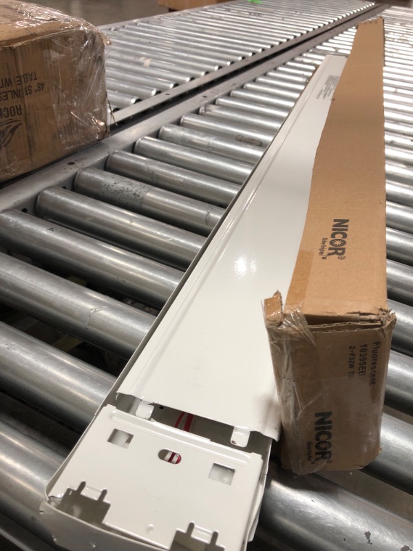Photo 1 of 10395EB 4 Ft. Double Lamp T8 Fluorescent Linear Strip Light Fixture
