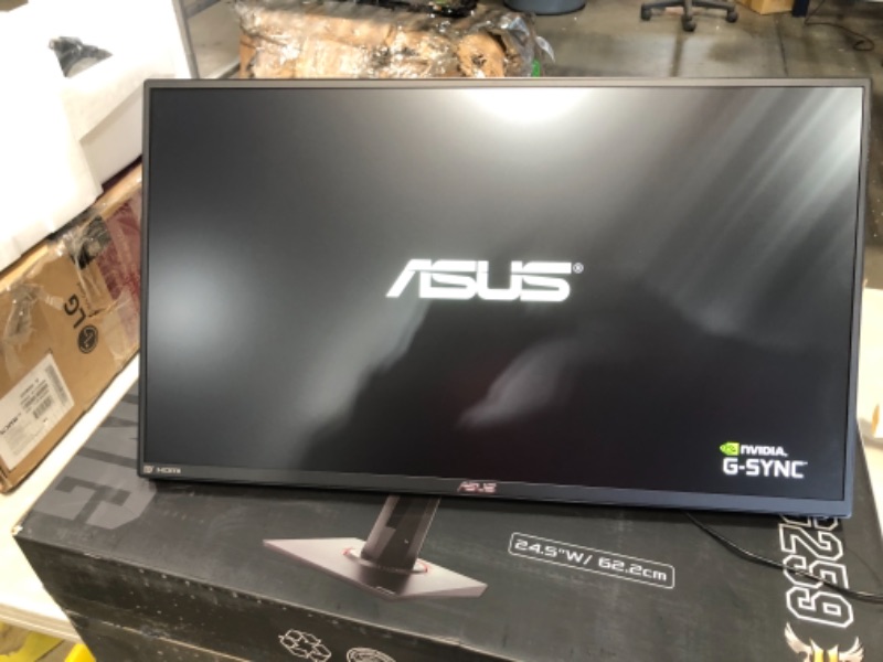 Photo 2 of ASUS TUF Gaming VG259QM 24.5” Monitor, 1080P Full HD (1920 x 1080), Fast IPS, 280Hz, G-SYNC Compatible, Extreme Low Motion Blur Sync,1ms, DisplayHDR 400, Eye Care, DisplayPort HDMI BLACK
