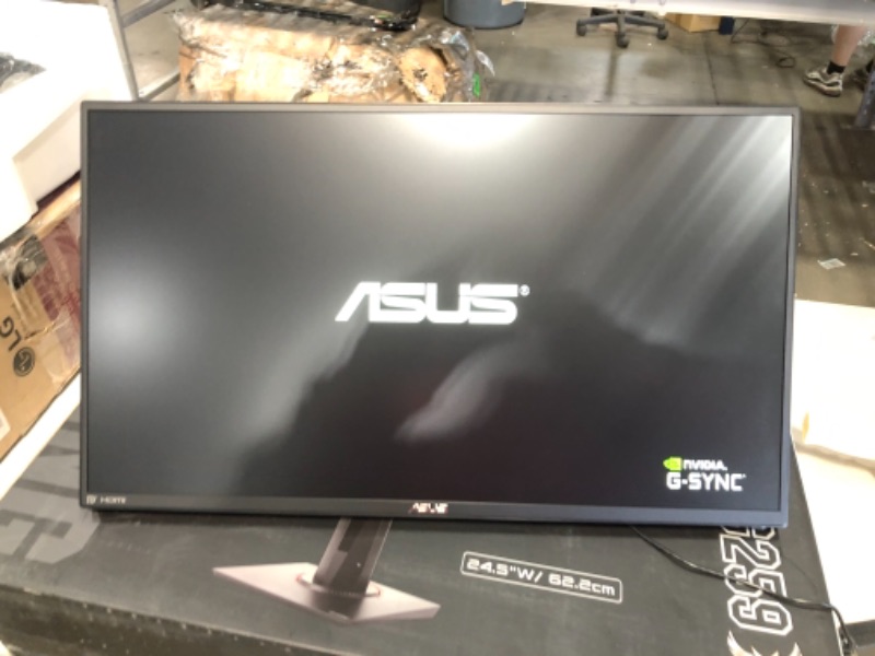 Photo 6 of ASUS TUF Gaming VG259QM 24.5” Monitor, 1080P Full HD (1920 x 1080), Fast IPS, 280Hz, G-SYNC Compatible, Extreme Low Motion Blur Sync,1ms, DisplayHDR 400, Eye Care, DisplayPort HDMI BLACK
