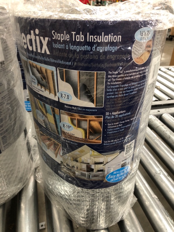 Photo 2 of 16 in. x 25 ft. Double Reflective Insulation Roll with Staple Tab Edge