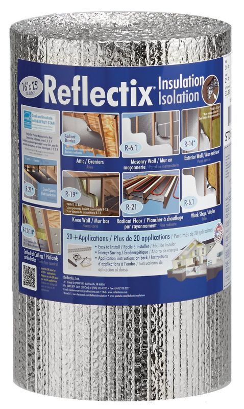 Photo 1 of 16 in. x 25 ft. Double Reflective Insulation Roll with Staple Tab Edge