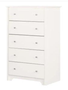 Photo 1 of *selling for PARTS ONLY *
Vito 5-Drawer Pure White Chest of Drawers
by South Shore