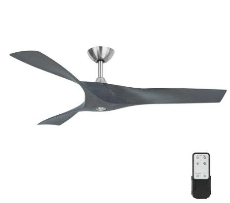 Photo 1 of *selling for PARTS ONLY *...Wesley 52 in. Indoor/Outdoor Greywood DC Motor Ceiling Fan with Remote Control