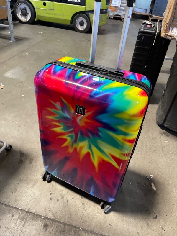 Photo 2 of ****INCOMPLETE, ONLY ONE SUITCASE**FUL Tie Dye Nested 3 Piece Luggage Set, Spinner Rolling Luggage Suitcases, 28in, 24in, and 20in Sizes, ABS Hard Cases, Pink
