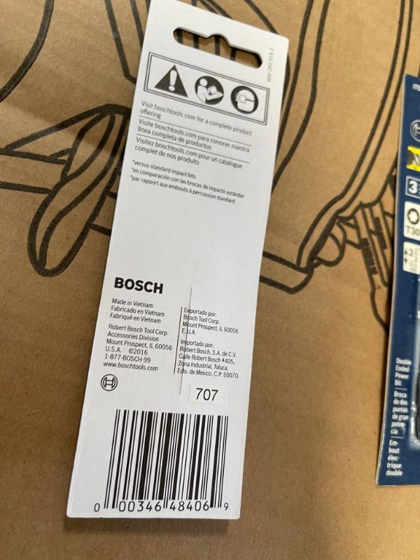 Photo 3 of ***PACK OF 5*** BOSCH ITDET302503 3 Pc. Impact Tough 2.5 In. Torx #30 Double-Ended Bits
